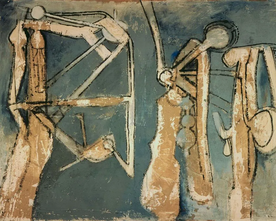 Three Figures by Roberto Matta